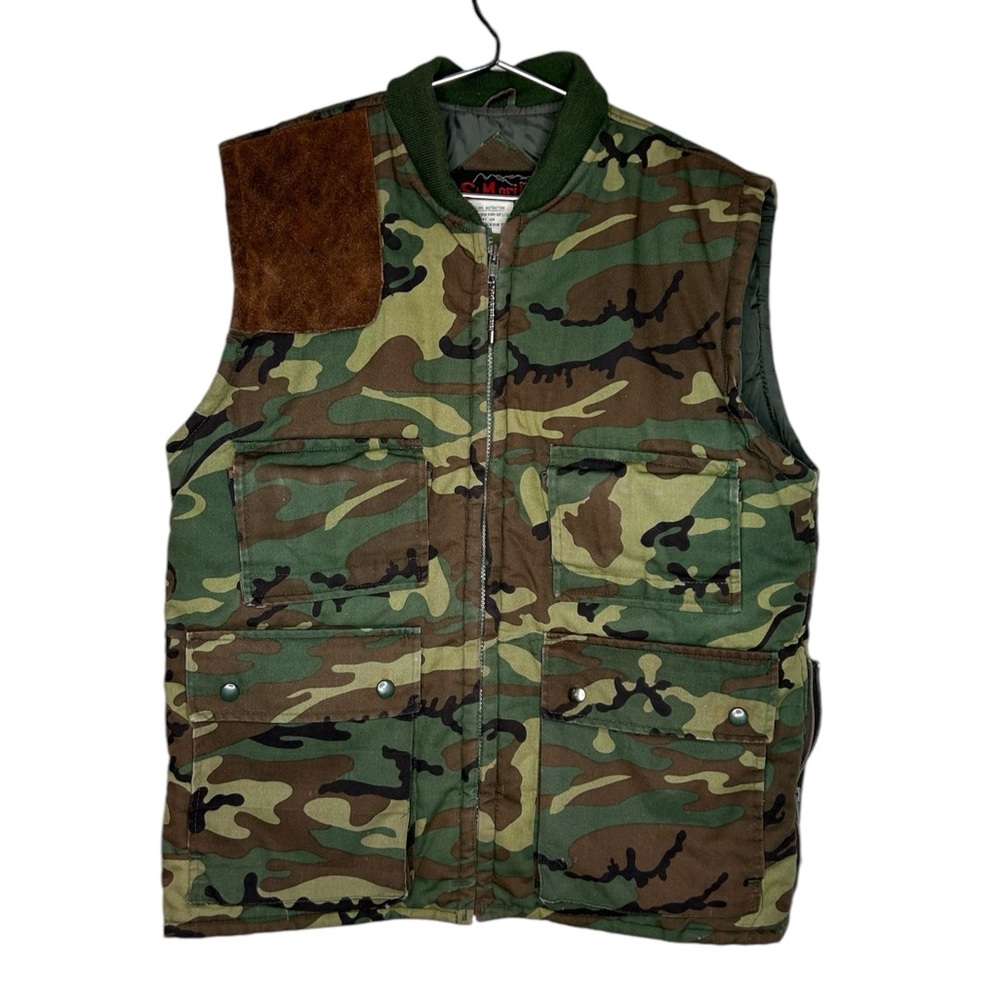 Vtg St Moritz Camo Vest Men’s Medium Hunting Camping